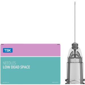 TSK ​Low Dead Space Hub Needle 33G x 13mm (1/2”) *LDS-33013*- 1 BOX OF 100
