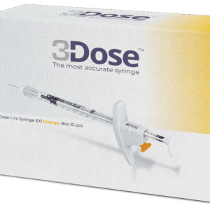 3 DOSE 1.0 ML SYRINGE, 125 ORANGE, 10PCS.
