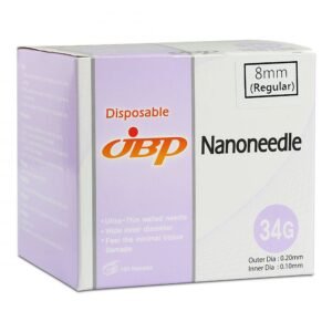 Jbp Nanoneedle 34G 8mm Regular (100 UTW needles)