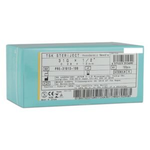 TSK Pre Regular Hub Needle 31g x 13mm (PRE-31013)- 1 BOX OF 100